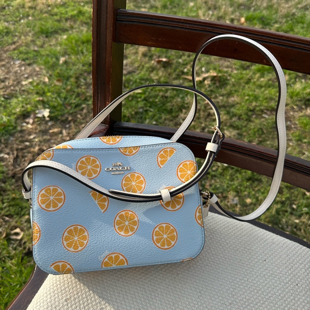 Coach crossbody bag - orange fruit print
